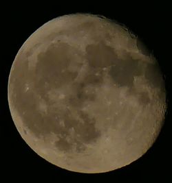 Scenic view of moon against sky at night