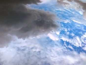 Low angle view of clouds in sky