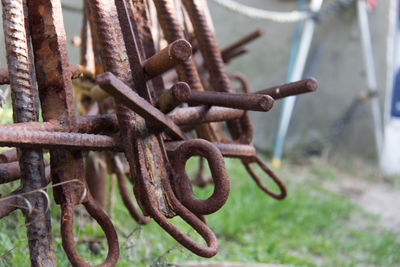 Close-up of rusty metal