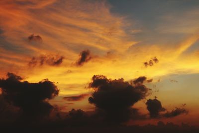 Scenic view of sky during sunset