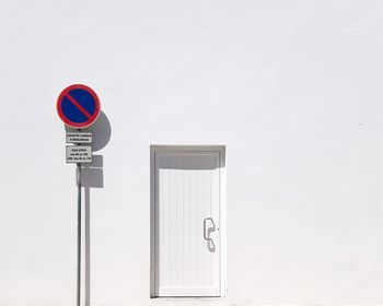 Close-up of road sign