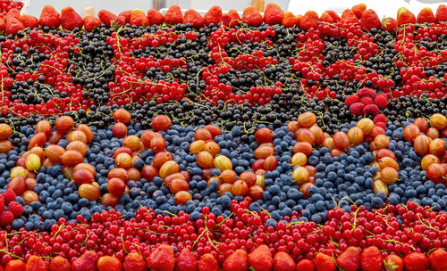 Full frame shot of fruits