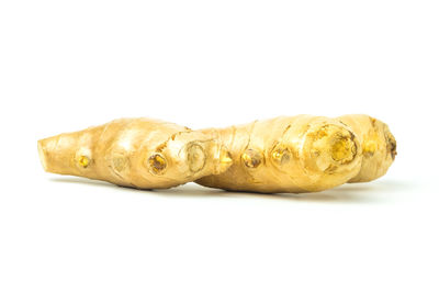 Close-up of pumpkin against white background