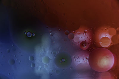 Full frame shot of wet glass