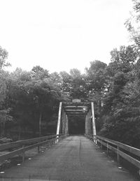 Footbridge over river