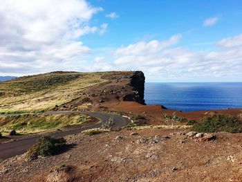 Scenic view of sea against sky