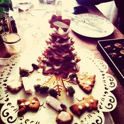 Close-up of served food