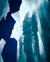 Aerial view of frozen sea