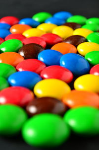 Close-up of multi colored candies