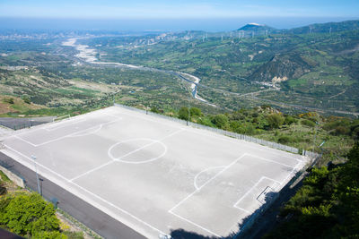 High angle view of landscape