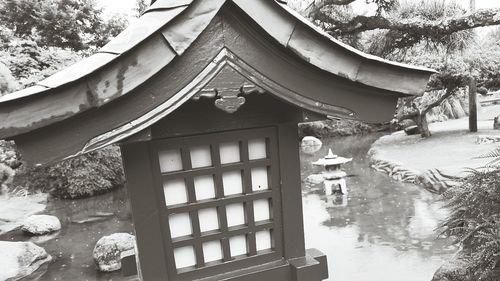 Built structure with trees in background