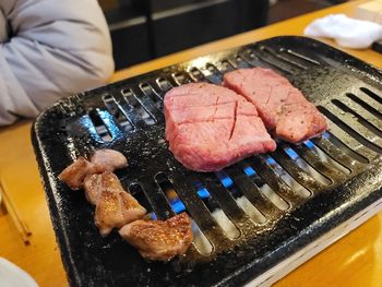 Midsection of man preparing food