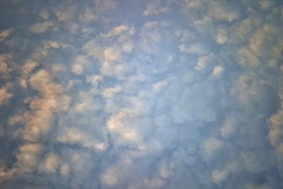 Low angle view of cloudy sky