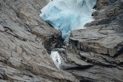 Scenic view of waterfall