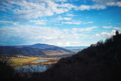 Scenic view of landscape against sky