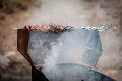 Cropped image of man welding metal