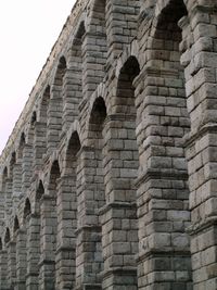 Low angle view of old building against sky