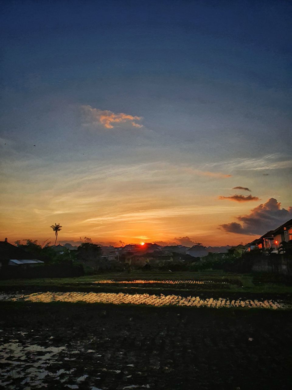 SCENIC VIEW OF LANDSCAPE AGAINST SKY DURING SUNSET