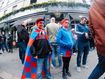 People at stadium