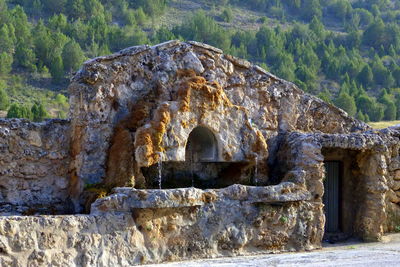 View of old ruins