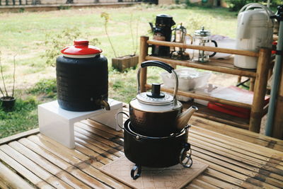 View of food on table in kitchen