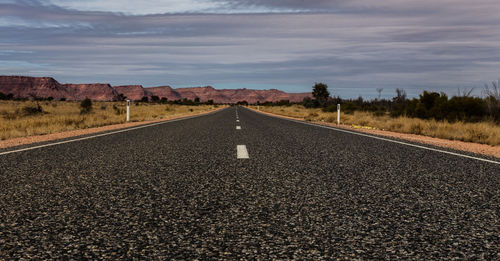 Road passing through landscape