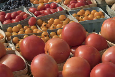 Close-up of fruits for sale at market stall