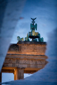 Statue of liberty at dusk