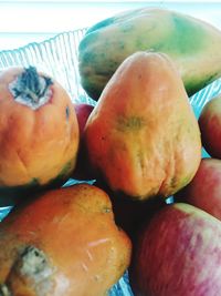 Close-up of apples in market