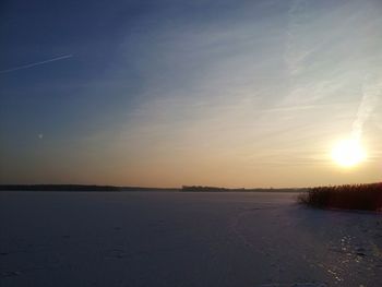 Sunset over landscape