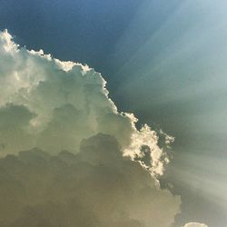 Low angle view of cloudy sky