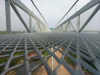 Low angle view of bridge against sky