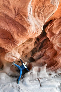 Rock formations in cave