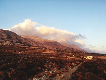 Scenic view of landscape against sky