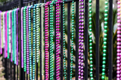 Full frame shot of colorful candies for sale in market