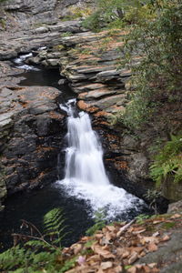 Stream flowing through rocks