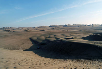 Scenic view of desert against sky