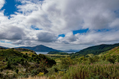 Scenic view of landscape against sky