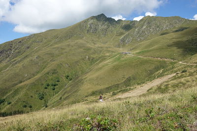 Scenic view of mountain against sky