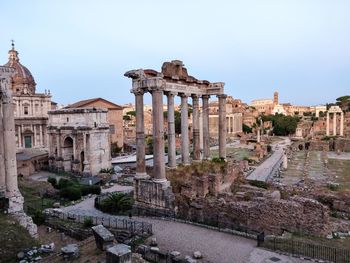 Old ruins against clear sky
