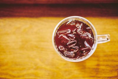 Close-up of drink on table