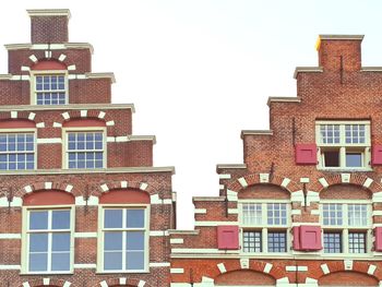 Low angle view of residential buildings against sky