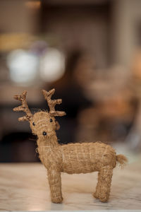 Close-up of stuffed toy on table