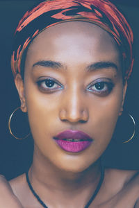 Close-up of young woman