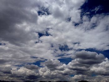 Low angle view of cloudy sky