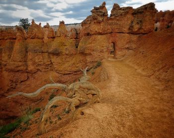 View of rock formations