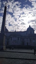 Low angle view of building against sky