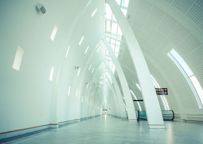 Empty corridor in modern building