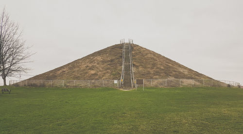 Miamisburg mound against sky