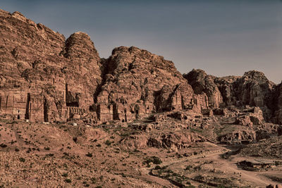 View of rock formations